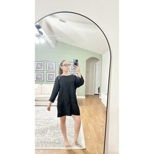 Wilfred Black Lagenlook Dolman Sleeve Delphine‎ Shift Dress Size XS